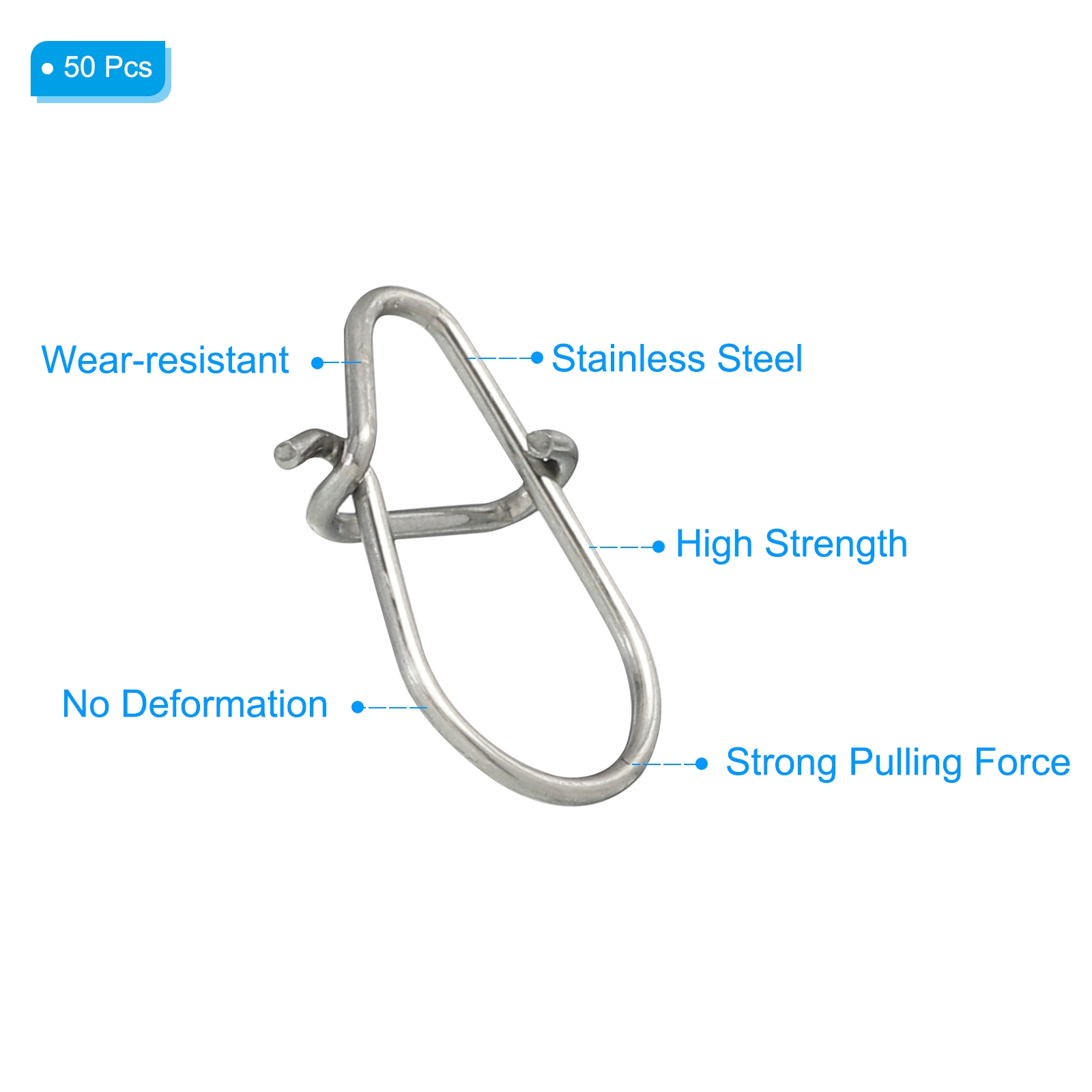 50pcs Stainless Steel Fishing  - مراجعة Fishing Hook Stainless Steel وسعره