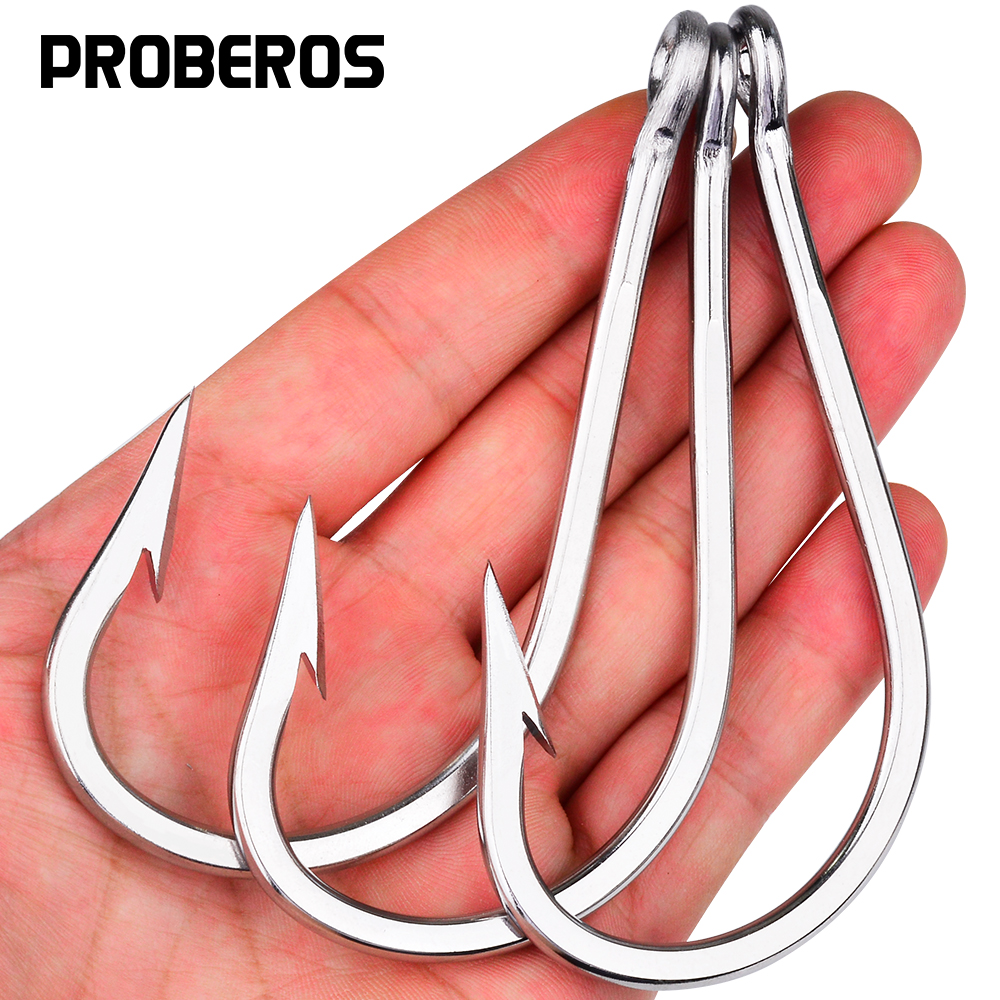 PROBEROS 5pcs Stainless Steel  - مراجعة Fishing Hook Circle وسعره