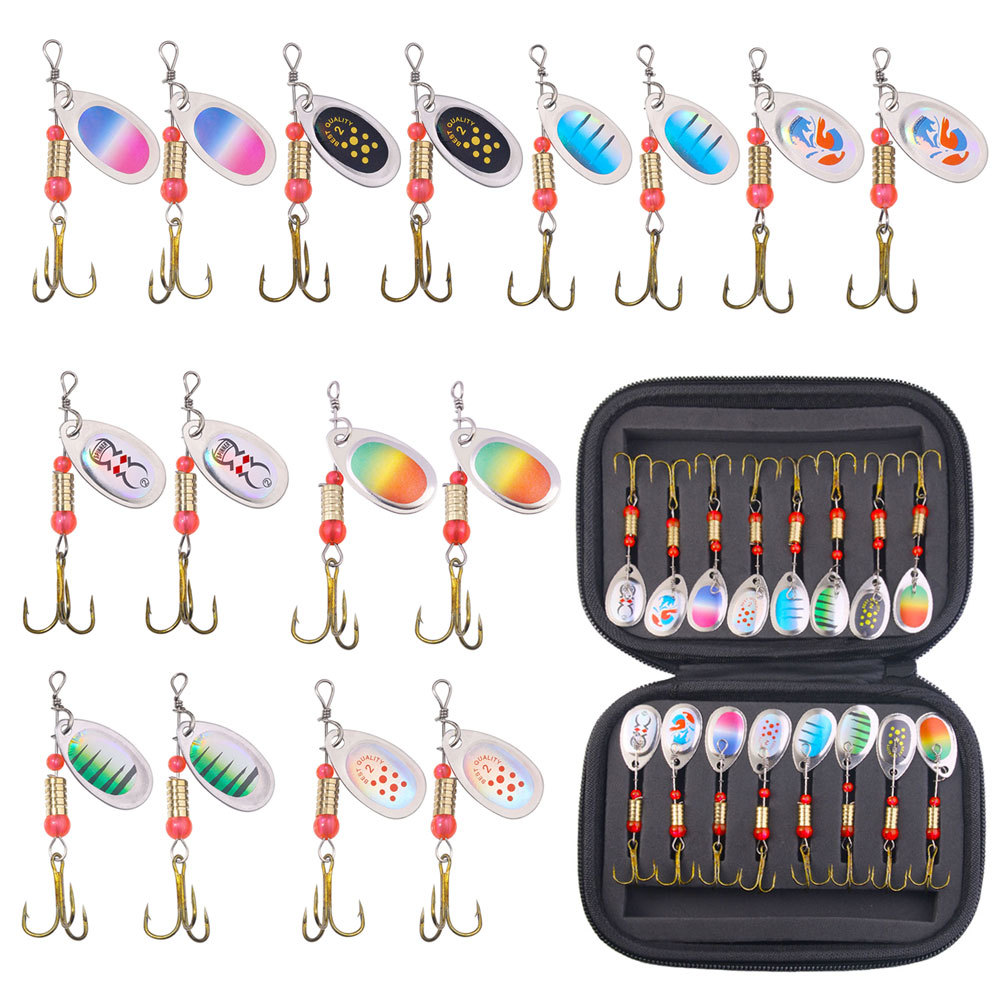Portabale 16PCS Metal Fishing  - مراجعة Fishing Hook Treble وسعره
