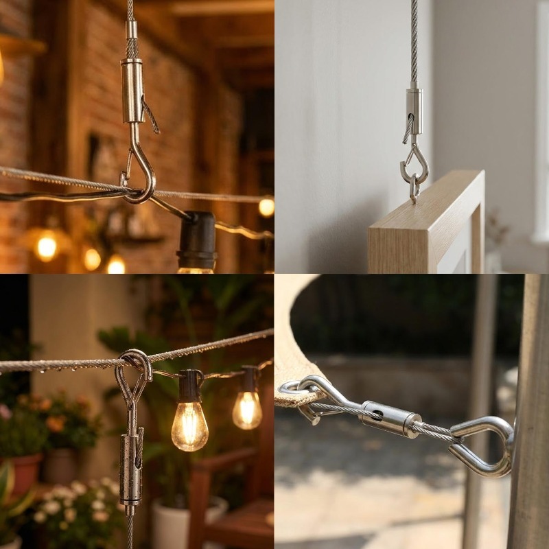 Stainless Steel Wire Rope With - مراجعة Fishing Hook Stainless Steel وسعره
