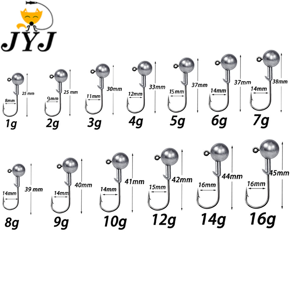 WODJYJ 1g 2g 3g 4g 5g 7g 8g 10 - مراجعة Fishing Hook Offset وسعره