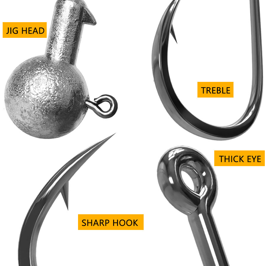 WODJYJ 1g 2g 3g 4g 5g 7g 8g 10 - مراجعة Fishing Hook Offset وسعره