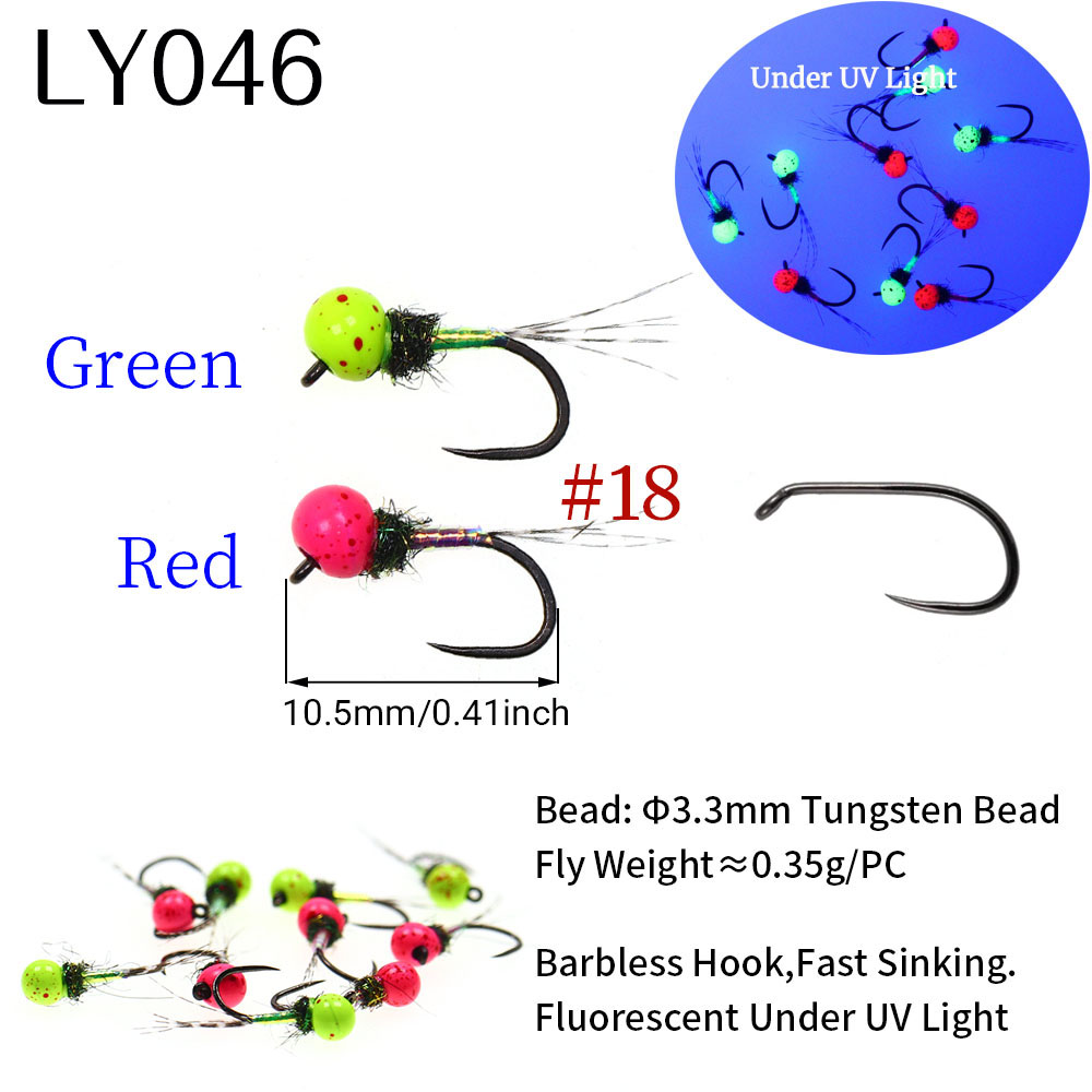 6PCS Fast Sinking Perdigon Eur - مراجعة Fishing Hook Barbless وسعره