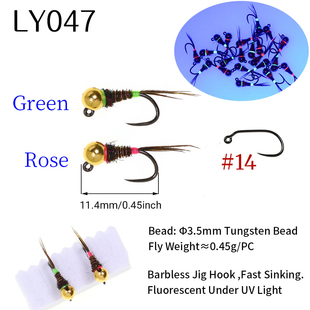 6PCS Fast Sinking Perdigon Eur - مراجعة Fishing Hook Barbless وسعره