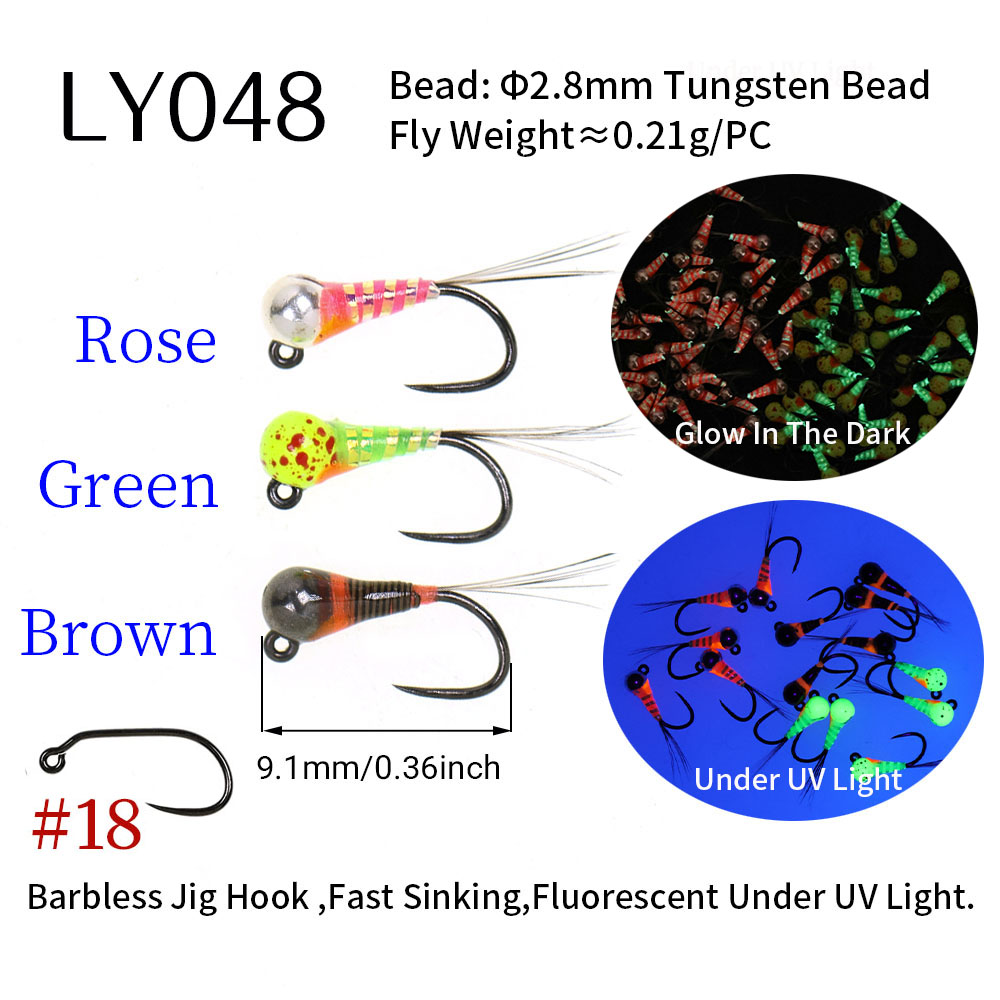 6PCS Fast Sinking Perdigon Eur - مراجعة Fishing Hook Barbless وسعره