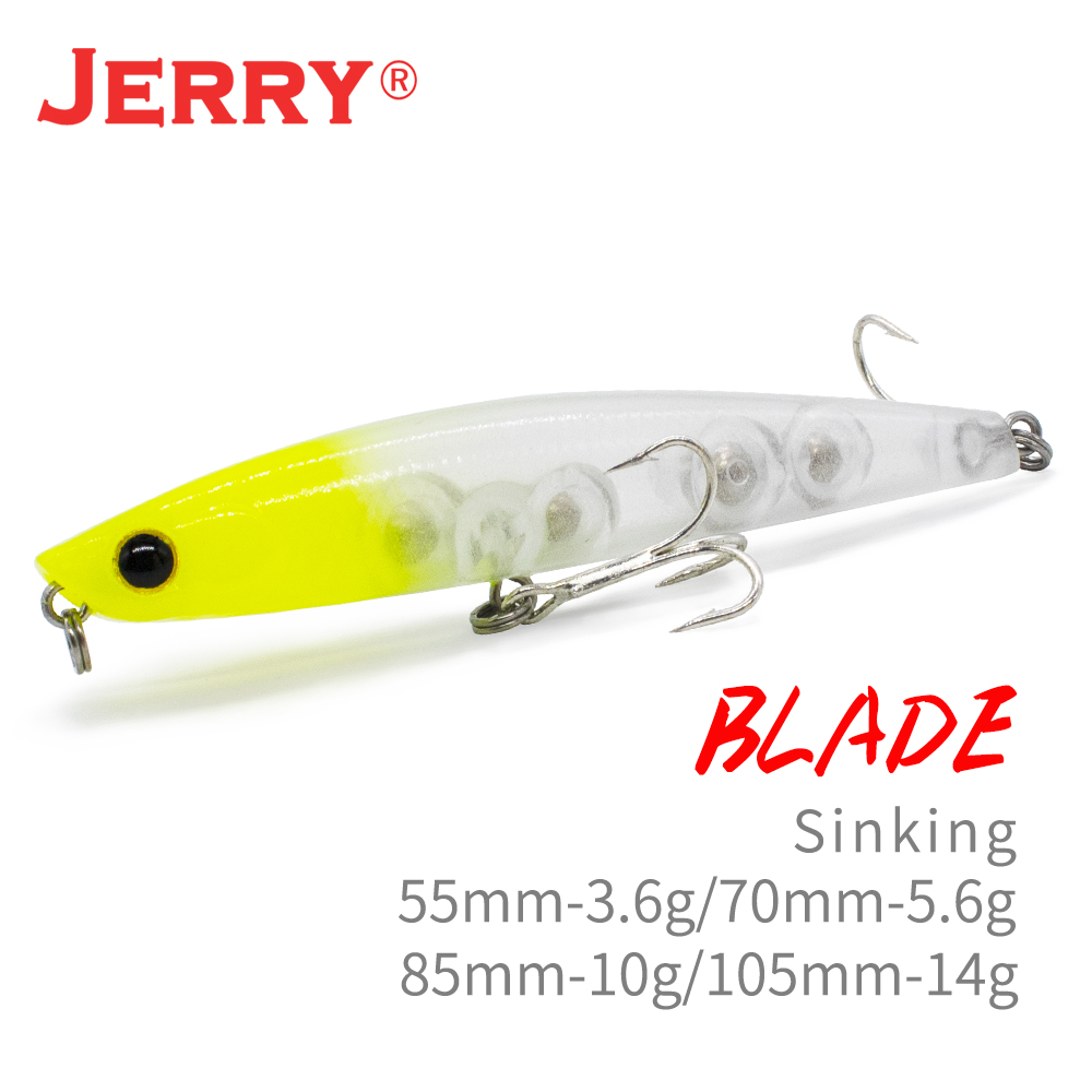 Jerry Blade Sinking Pencil Bai - مراجعة Fishing Hook Treble وسعره