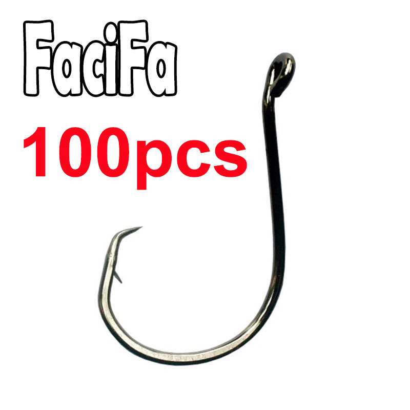 100 pcs Octopus Offset Sport C - مراجعة Fishing Hook Circle وسعره