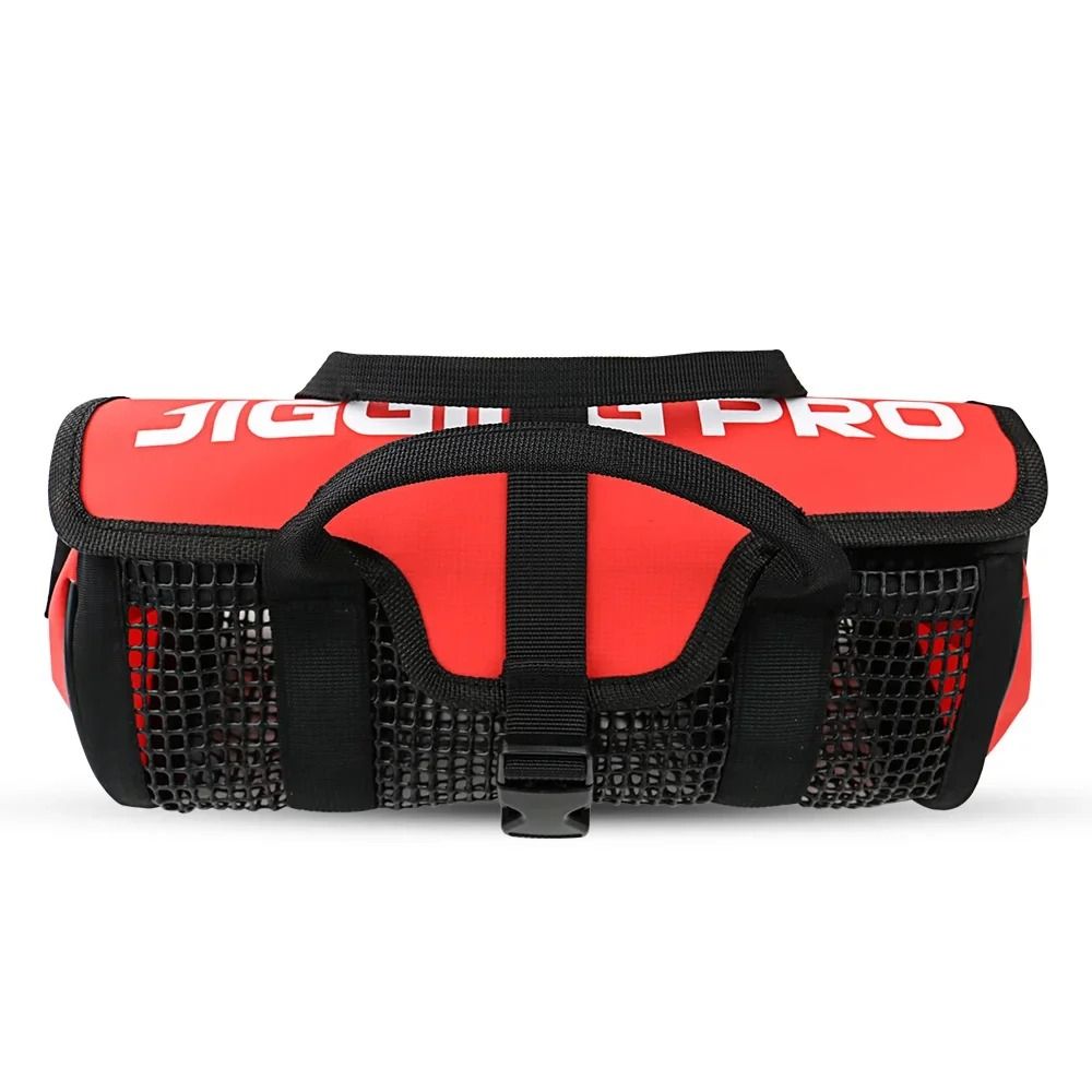 Jig Mesh Bag Lure Bait Storage - مراجعة Fishing Hook Jig وسعره