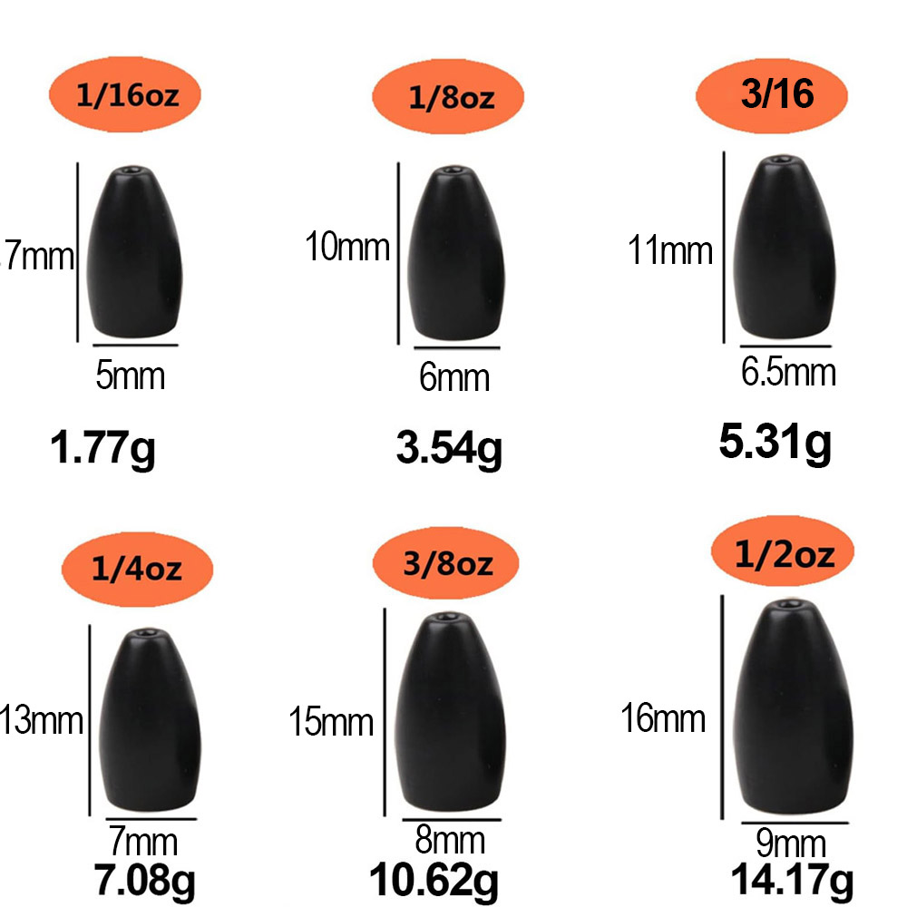 Tungsten Steel Fishing Weights - مراجعة Fishing Hook Stainless Steel وسعره