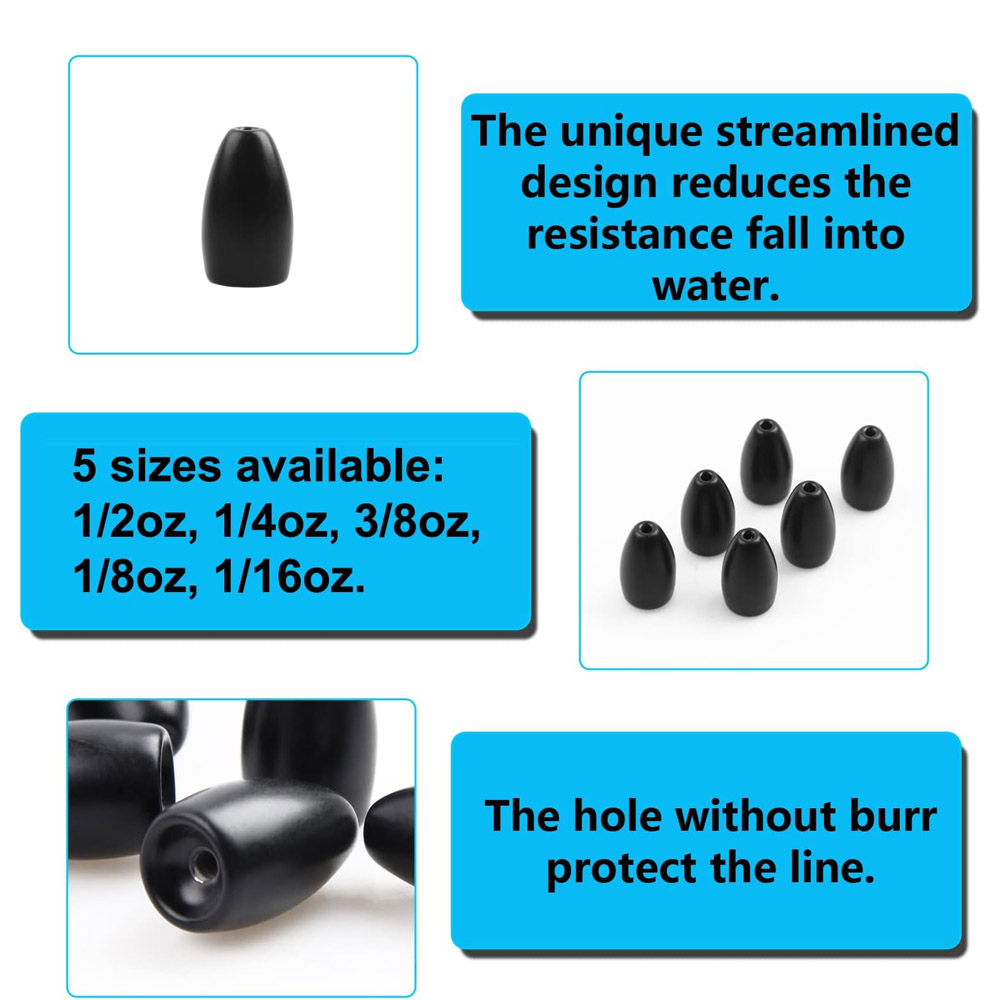 Tungsten Steel Fishing Weights - مراجعة Fishing Hook Stainless Steel وسعره
