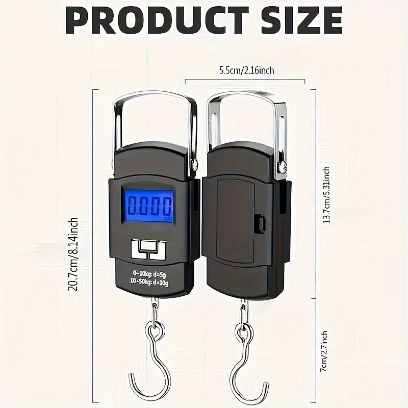 1PC Digital Hanging Scale, Por - مراجعة Fishing Hook وسعره