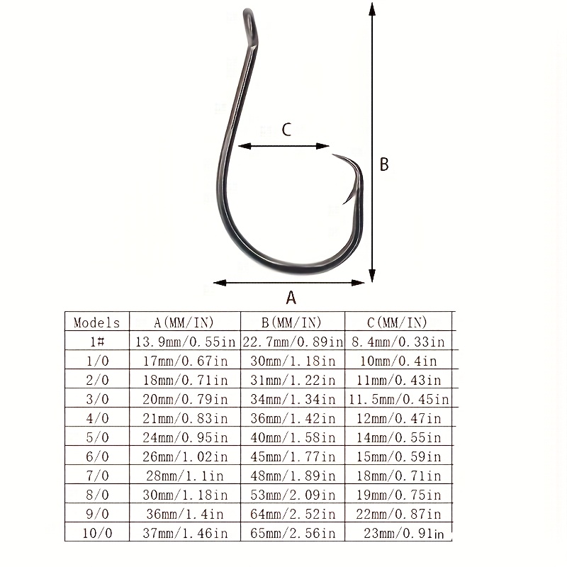 50pcs Circle Hooks Fishing Equ - مراجعة Fishing Hook Circle وسعره